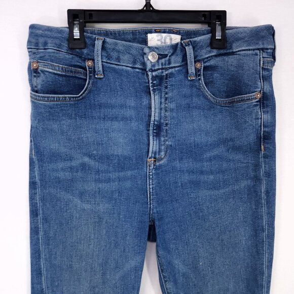 Free People Jeans Women's Size 30 Blue Denim Skinny Leg Stretch Shaping - Picture 3 of 13